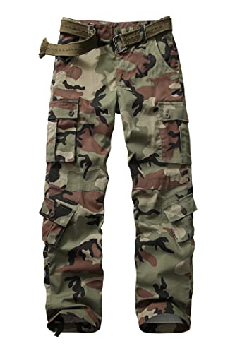 Men's Outdoor Hiking Pants, Tactical Pants Lightweight Casual Work Ripstop Cargo Pants for Men with Pockets