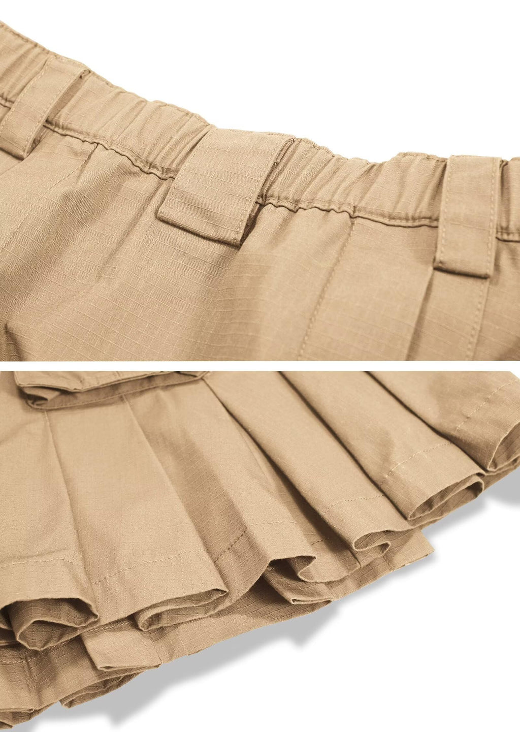 Men's Camo Scottish Outdoor Utility Kilt - 23" Length Pleated Tactical Irish Hybrid Kilt With Pockets