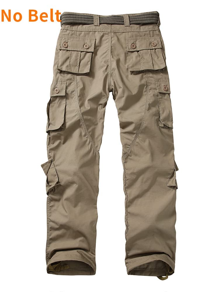 Men's Outdoor Hiking Pants, Tactical Pants Lightweight Casual Work Ripstop Cargo Pants for Men with Pockets