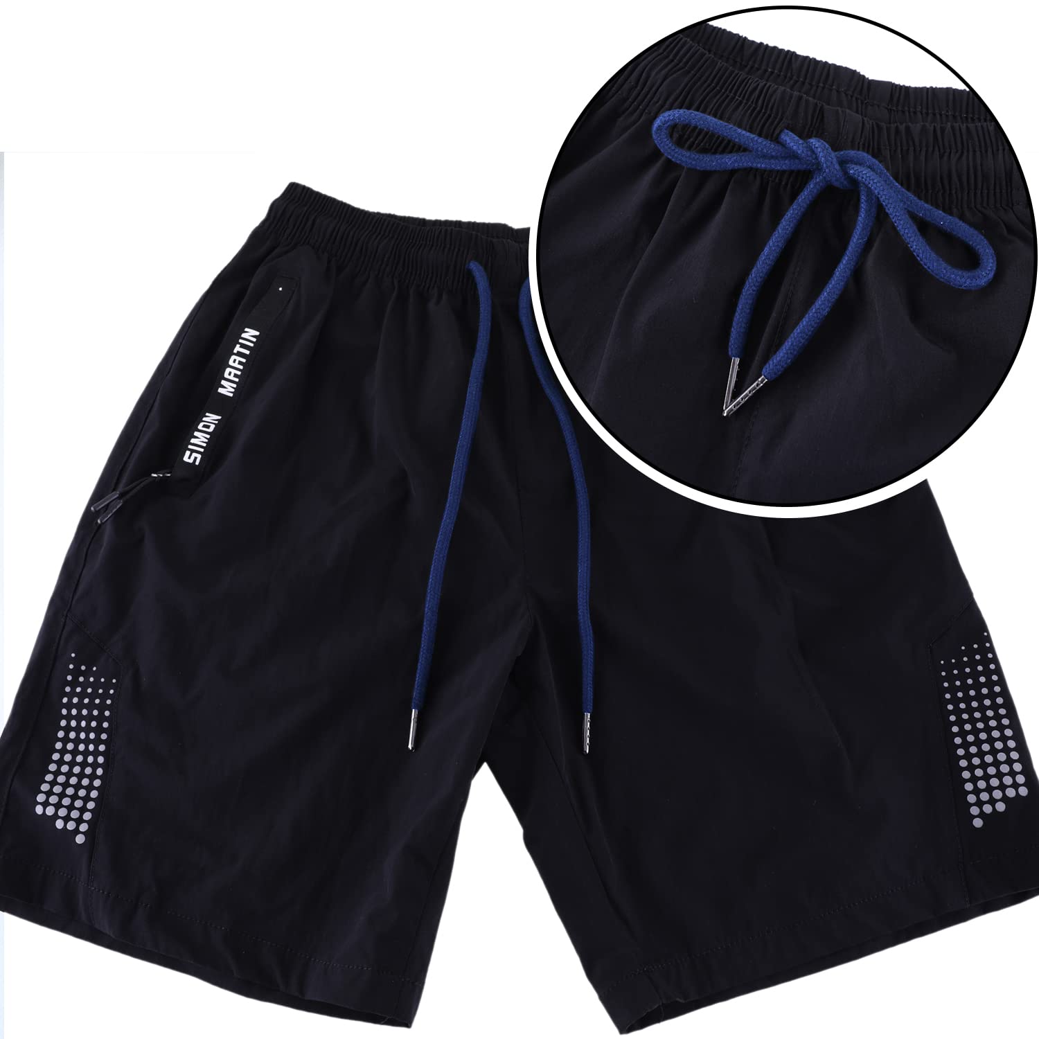 Drawstring Cords Replacement Drawstrings with Easy Threader for Sweatpants Shorts Pants Jackets Coats (Black, White)