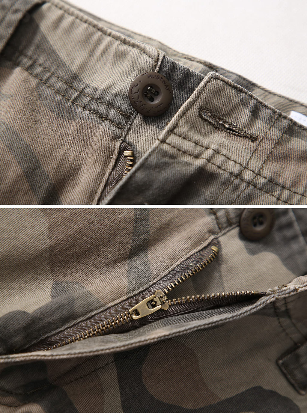 Cargo Short for Men Relaxed Fit Camo Outdoor Hiking Work Cotton Casual Shorts with 9 Pockets No Belt