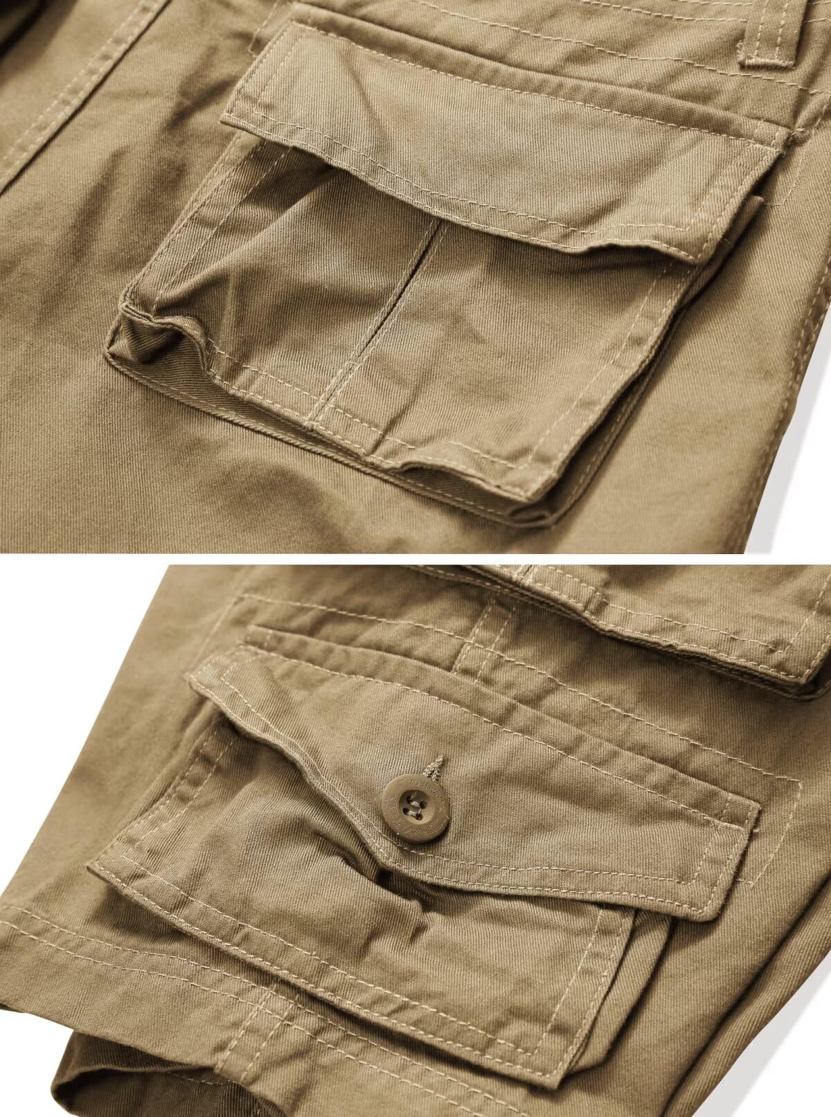 Cargo Short for Men Relaxed Fit Camo Outdoor Hiking Work Cotton Casual Shorts with 9 Pockets No Belt