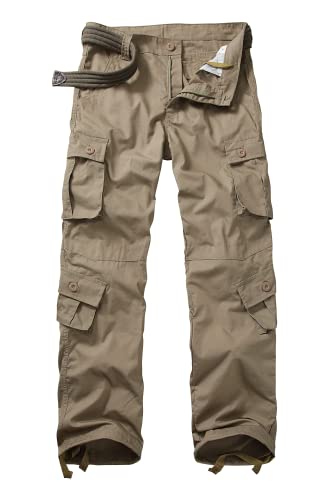 Men's Outdoor Hiking Pants, Tactical Pants Lightweight Casual Work Ripstop Cargo Pants for Men with Pockets