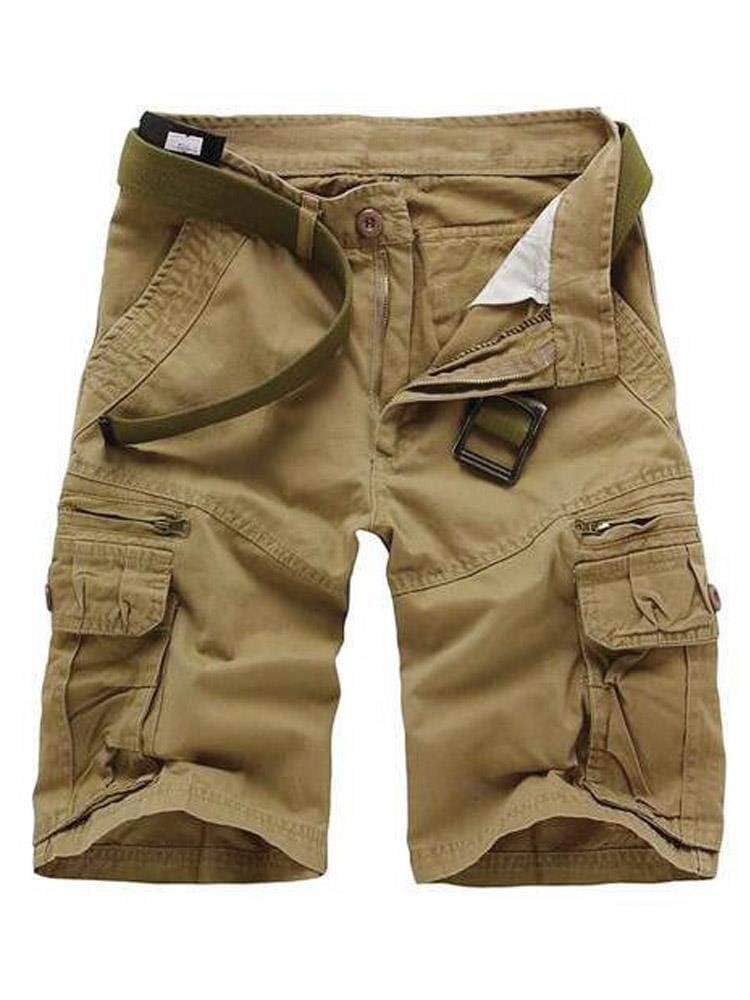 Men's Cargo Shorts Relaxed Fit, Cotton Twill Work Shorts, Outdoor Lightweight Casual Shorts for Men with Pockets