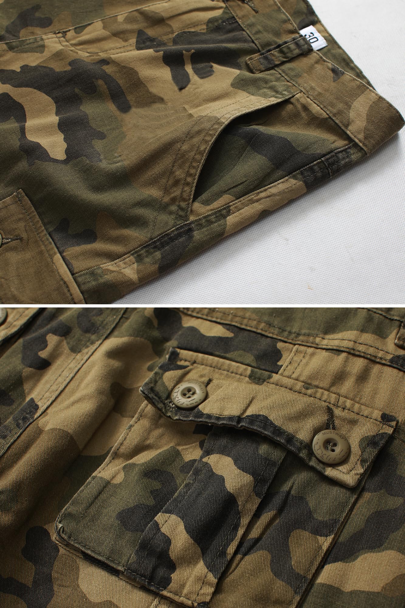 Men's Cargo Pants, Casual Outdoor Camo Pants, Relaxed Fit Work Pants with Multi Pockets