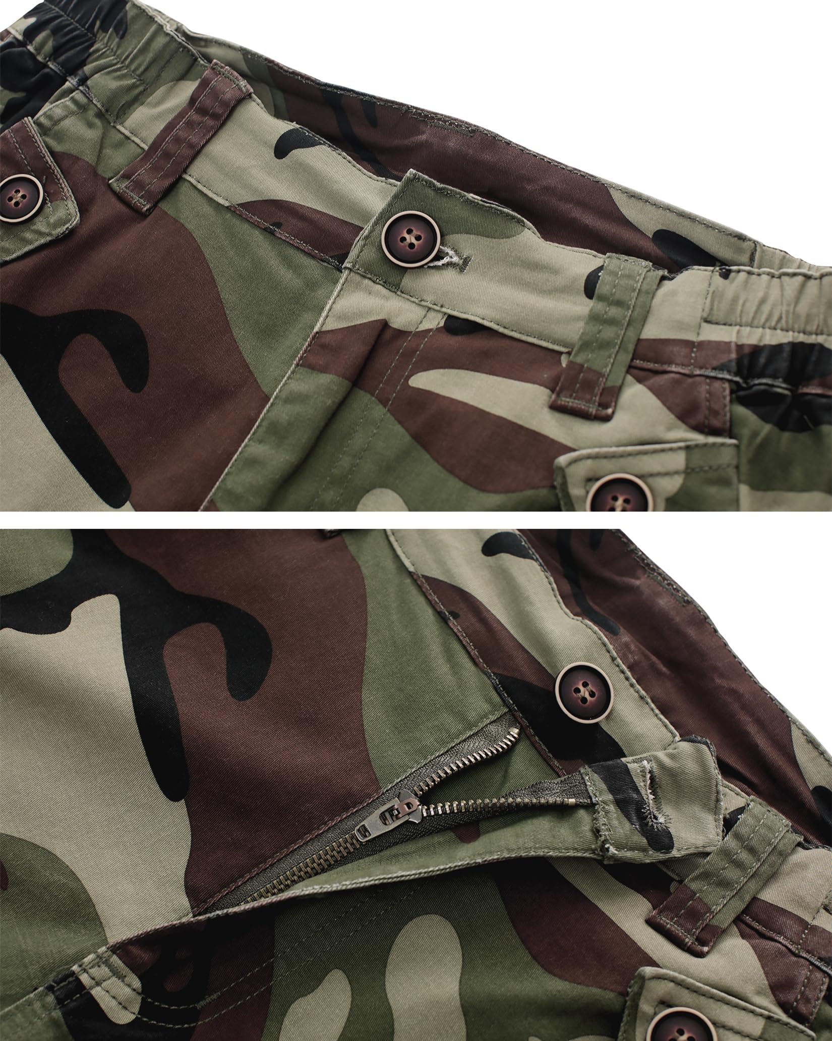 Womens Hiking Shorts, Bermuda Cargo Shorts, 10" Casual Summer Jorts Y2K Shorts with Multi Pockets